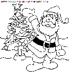 coloriage fetes noel papa noel