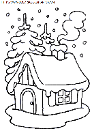 coloriage fetes noel paysages