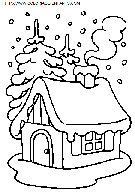 coloriage fetes noel paysages