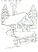 coloriage fetes noel paysages