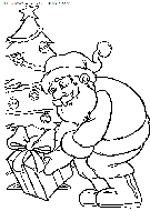 coloriage fetes noel pere noel cadeaux