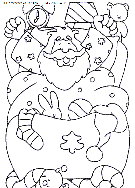 coloriage fetes noel pere noel cadeaux