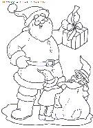 coloriage fetes noel pere noel cadeaux