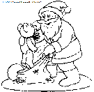 coloriage fetes noel pere noel cadeaux