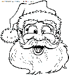 coloriage fetes noel pere noel portrait