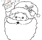 coloriage fetes noel pere noel portrait