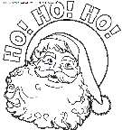 coloriage fetes noel pere noel portrait