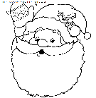 coloriage fetes noel pere noel portrait