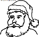 coloriage fetes noel pere noel portrait