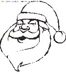 coloriage fetes noel pere noel portrait