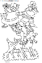 coloriage fetes noel pere noel traineau