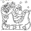 coloriage fetes noel pere noel traineau