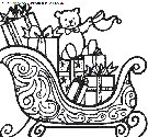 coloriage fetes noel pere noel traineau