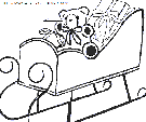 coloriage fetes noel pere noel traineau