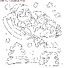 coloriage fetes noel pere noel traineau