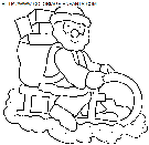 coloriage fetes noel pere noel traineau