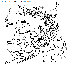 coloriage fetes noel pere noel traineau