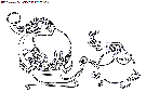 coloriage fetes noel pere noel traineau