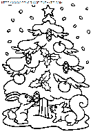 coloriage fetes noel sapins noel