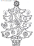 coloriage fetes noel sapins noel