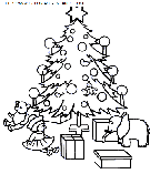 coloriage fetes noel sapins noel