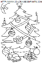 coloriage fetes noel sapins noel