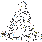 coloriage fetes noel sapins noel