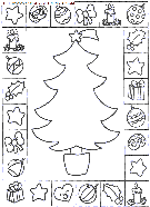 coloriage fetes noel sapins noel