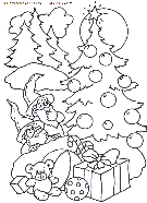 coloriage fetes noel sapins noel