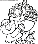 coloriage paques oeufs