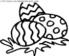 coloriage paques oeufs