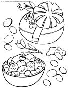 coloriage paques oeufs