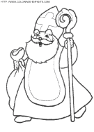 coloriage saint nicolas