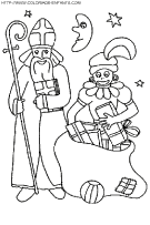 coloriage saint nicolas