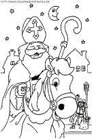 coloriage saint nicolas