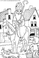 coloriage saint nicolas