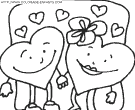 coloriage saint valentin amoureux