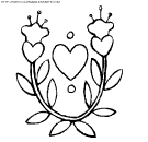 coloriage saint valentin coeurs