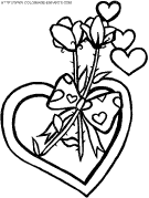 coloriage saint valentin coeurs