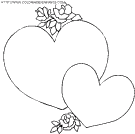 coloriage saint valentin coeurs