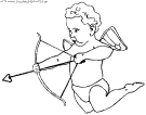 coloriage saint valentin cupidon