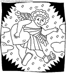 coloriage saint valentin cupidon