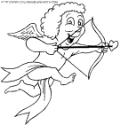 coloriage saint valentin cupidon