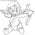 Coloriage saint valentin cupidon gratuit à imprimer et à colorier saint