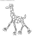 coloriage girafes