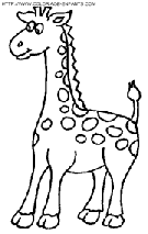 coloriage girafes