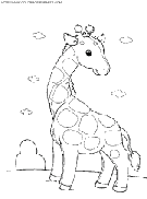 coloriage girafes