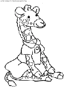 coloriage girafes