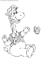 coloriage girafes