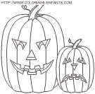 coloriage citrouilles halloween